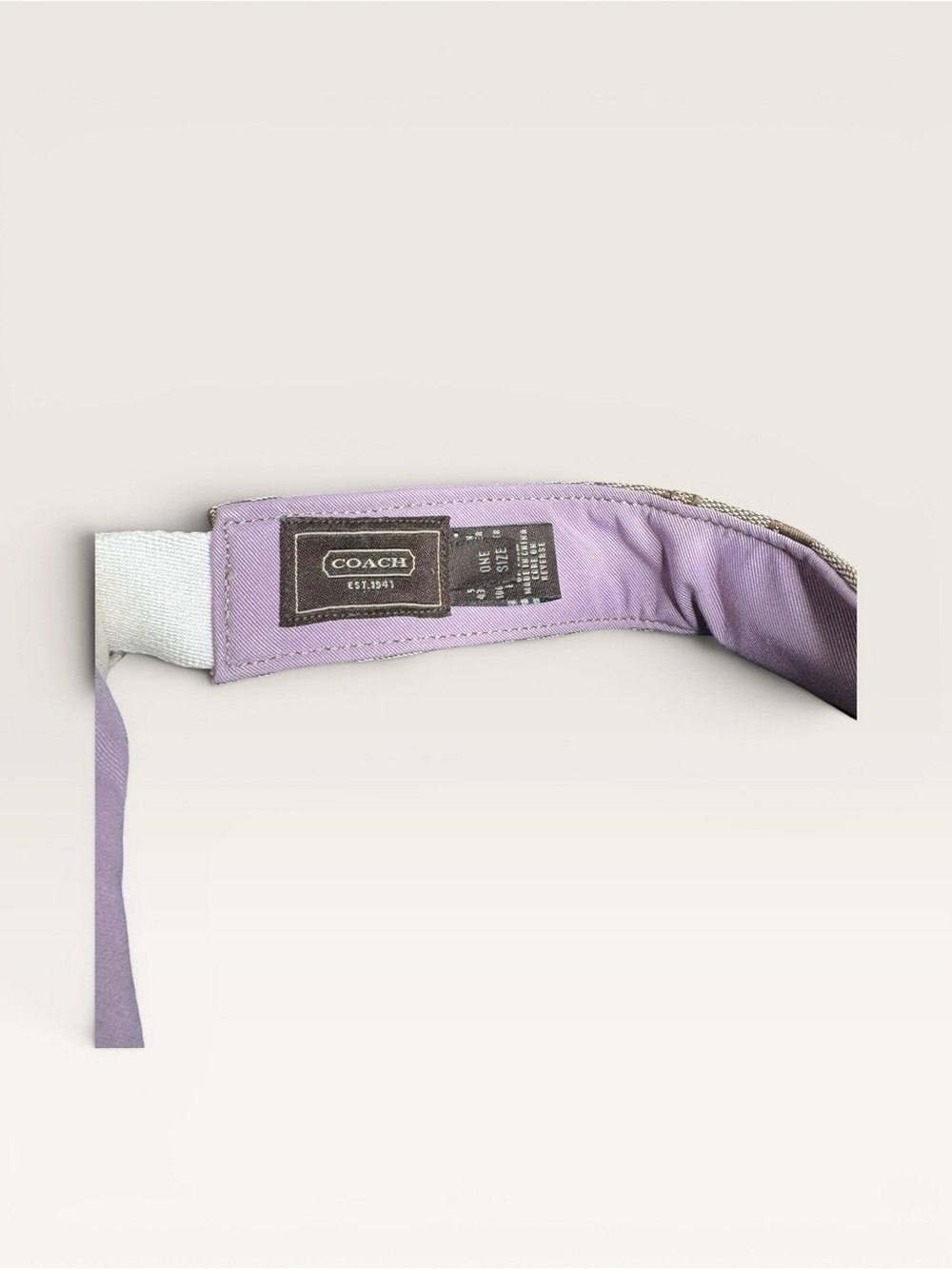 Coach Signature Monogram Visor - Picture 6 of 7